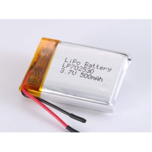 China 3.7V 500mAh Lithium Polymer Cell ROHS Certified Rechargeable Battery for Heavy-Duty Applications on sale
