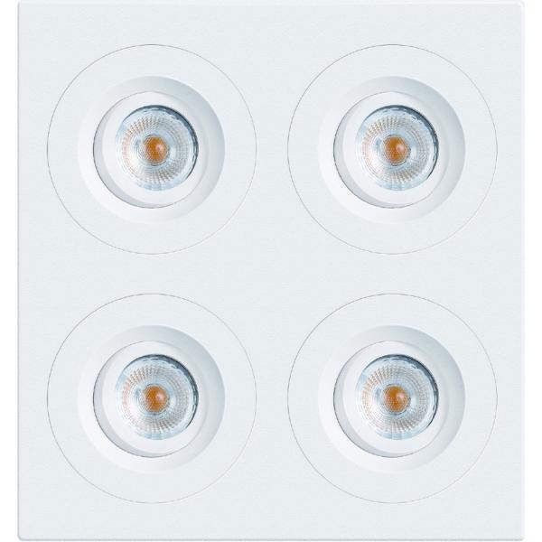 Four Lights 36W Square Gimbal LED Downlight High Luminus 2500lm