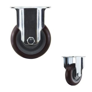 China 4 Inch One Direction Medium Duty Casters Zinc Plated Surface wholesale