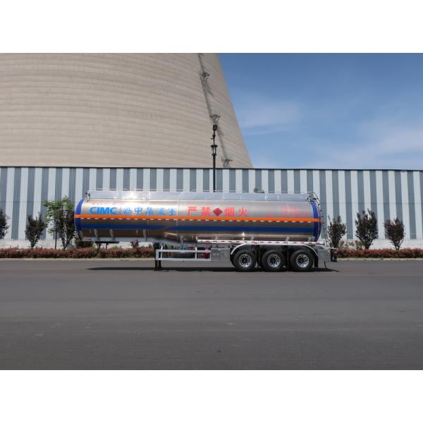 Insulation 45.5m3 3 Axles Flammable Liquid Semi Trailer for Liquid Transport Vehicle