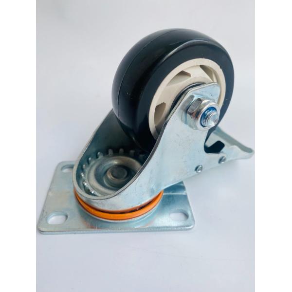 Light Duty Caster Wheel with Black, White Core PVC Rubber Omni-Directional, Directional Wheel for Industry Hot Sale