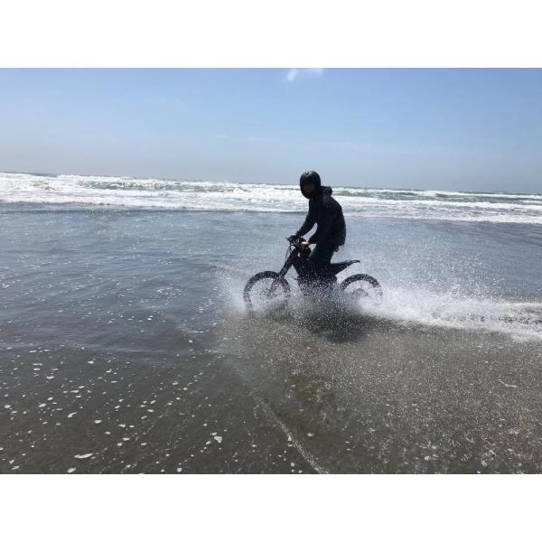 8000W Powerful Electric Bicycle , Fully Suspended Mountain Bike With 750C Color Display