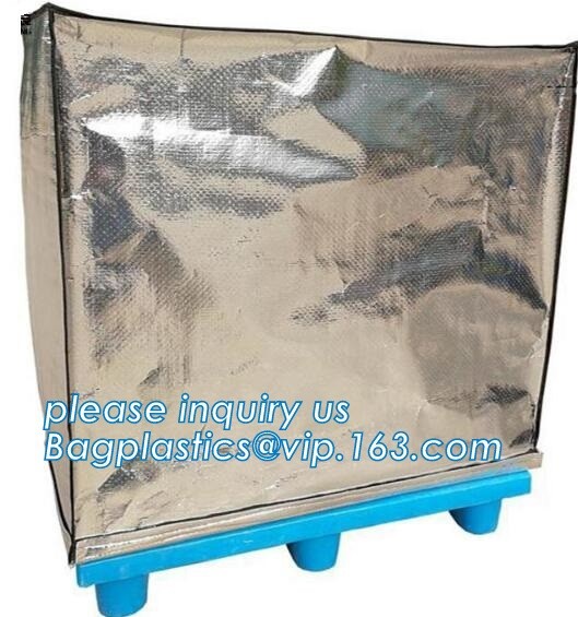 Reusable thermal insulated pallet covers, Thermal insulated pallet blankets, Radiant Barrier Foil Heat Resistance Bubble