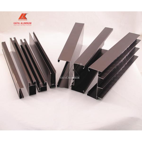 1mm Thick Brown Anodized Aluminum Window Extrusion Profiles For Thailand Market
