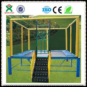 China Commercial Square Trampoline for Sale / Outdoor Gymnastic Trampoline for Toddler QX-117G on sale