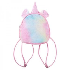 China Mini Shape Unicorn Backpack with fur wholesale