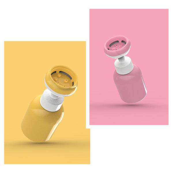 40mm 42mm Kids Flower Foam Soap Pump Hand Dispenser Shower Gel Packaging