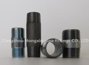 China NPT Thread steel pipe fittings full male connection pipe nipple carbon steel wholesale