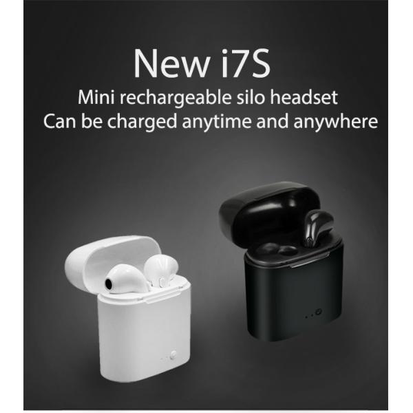 White Mini Bluetooth Earbuds I7s Tws Wireless Bluetooth Headset With Charging Box