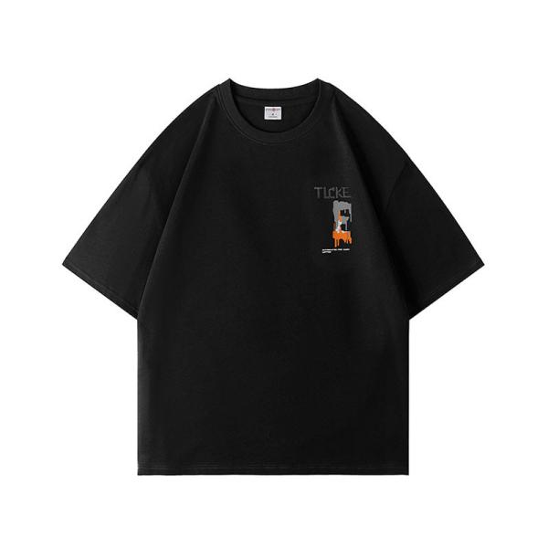 New Summer Men'S Casual Shirt With Round Collar And Short Sleeves