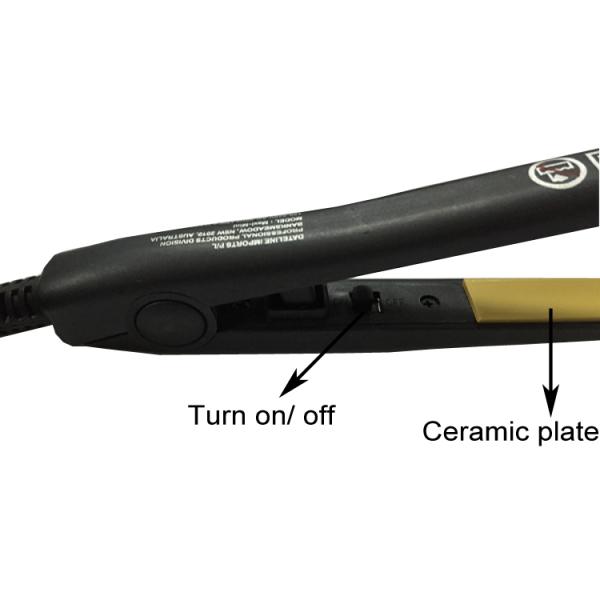 15W Smart Rechargeable Travel Hair Straighteners Adjustable Temp With PTC Heater