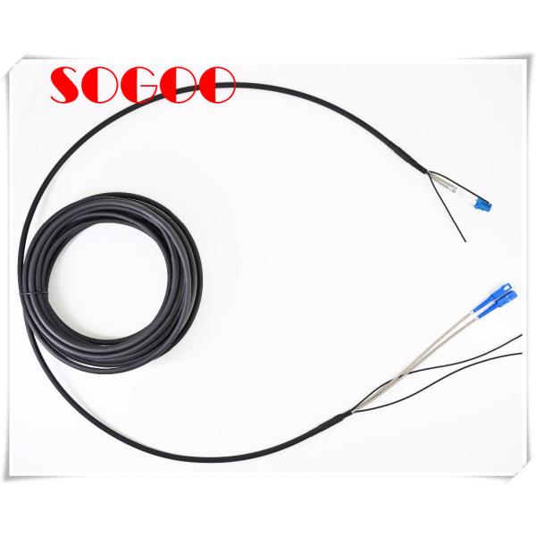 Black CPRI Fiber Cabled LC To LC Fiber Cable 75m 60m 45m 40m 10m