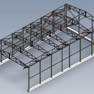 Customizable Steel Structure with Welded Connection and Galvanized Coating