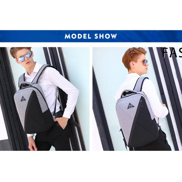 Zipper Closure 16.5 Litre Waterproof Backpack With USB Charger