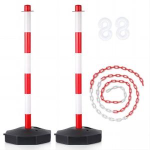 China 2 Pack 86cm Traffic Delineator Cones With Fillable Base Road Safety Accessories PE Plastic on sale