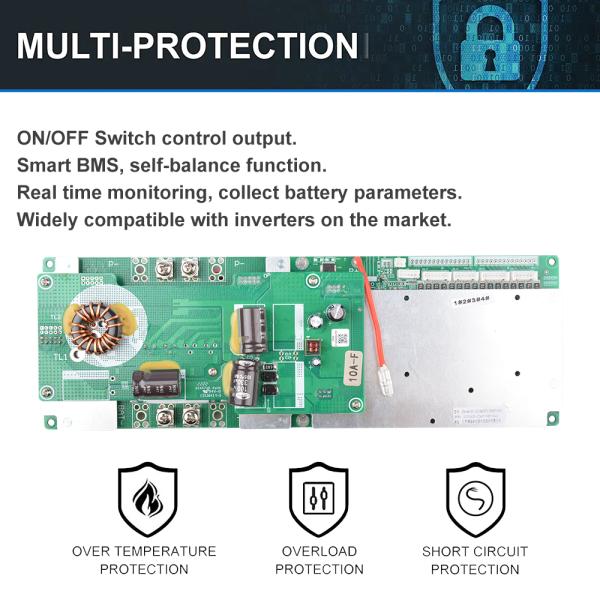 10kwh 51.2 V 200ah Lifepo4 Lithium Battery Pack 48v Powerwall Diy