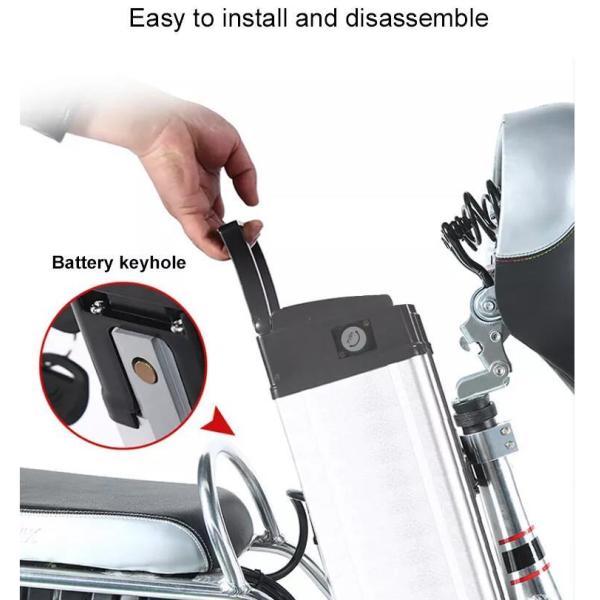 Silver 36V/48V 13.2ah 17.5ah 21ah 18650 Lithium Ion Cell E-Bike Battery