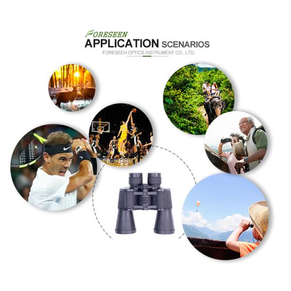 High Resolution Compass Military Grade Binoculars , 10X50 Army Long Range Telescope