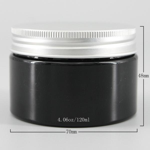 Aluminum Lid 48mm 4oz Plastic Cosmetic Pots