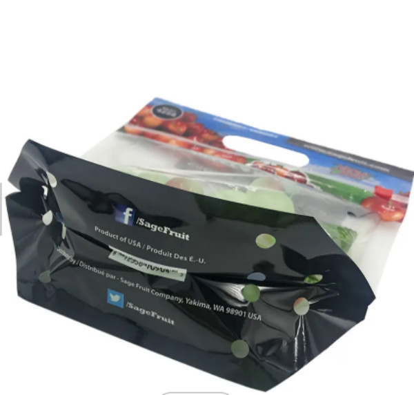 Durable Fruit Plastic Grape Bags Lightweight Recyclable Bags