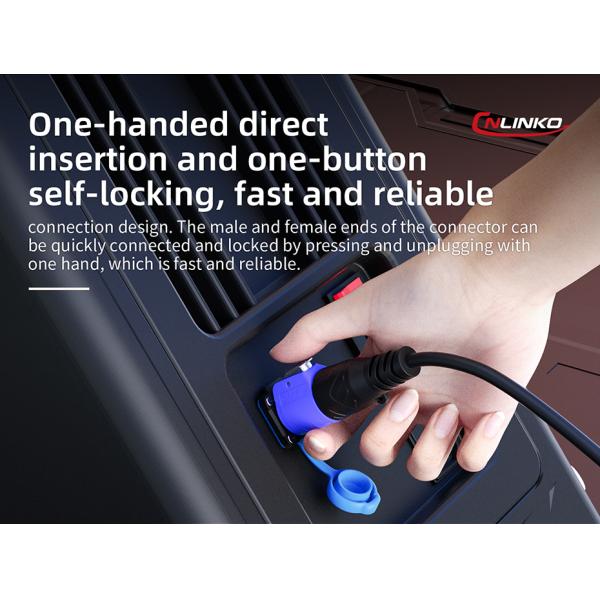 CNLINKO LP20 USB 3.0 ip68 Waterproof Industrial Plastic Dual Wire Connectors