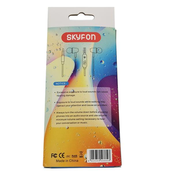 Bass Subwoofer Stereo Gaming Wired Earphones ABS Corded Earbuds With Microphone