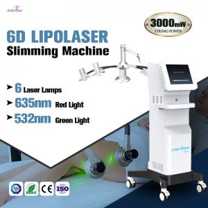 China Non Invasive Laser Liposuction Machine 6D Body Slimming Weight Loss 600W wholesale