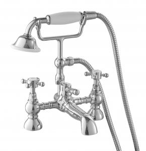 China Brass Bathroom Vanity Faucets , Modern Bath Mixer Taps With Shower wholesale