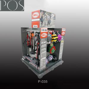 China Factory Custom Point-of-Purchase Display with hooks in four sides pallet displays on sale