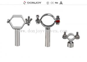 China SS304 Heavy Duty Clamp Pipe Holder / TC Clamp / Pipe With Thread Or Bar wholesale
