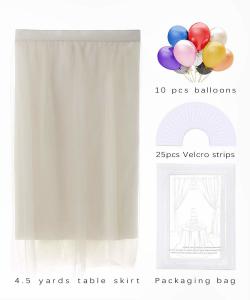 China Event Decor White Rectangle Table Skirt , Bridal Showers Dining Table Cover on sale