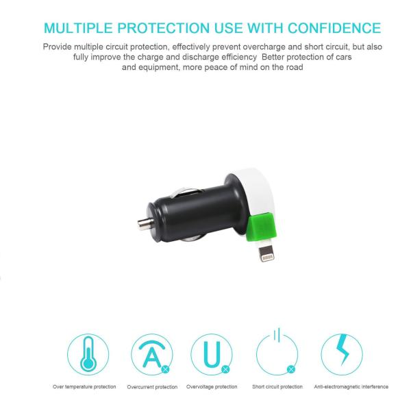 Dual USB Car Phone Charger 30W Mobile Phone Car Charger Adapters