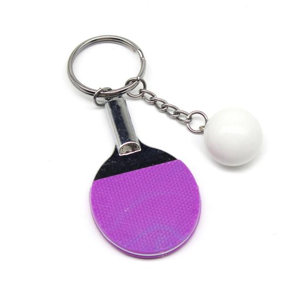 Charms 3d Metal Personalized Keychain Gifts Table Tennis Ball Keychain
