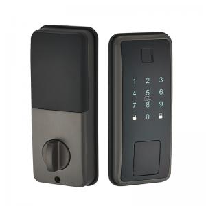 China Silver Smart Deadbolt Door Lock RFID Card Fingerprint Door Lock wholesale
