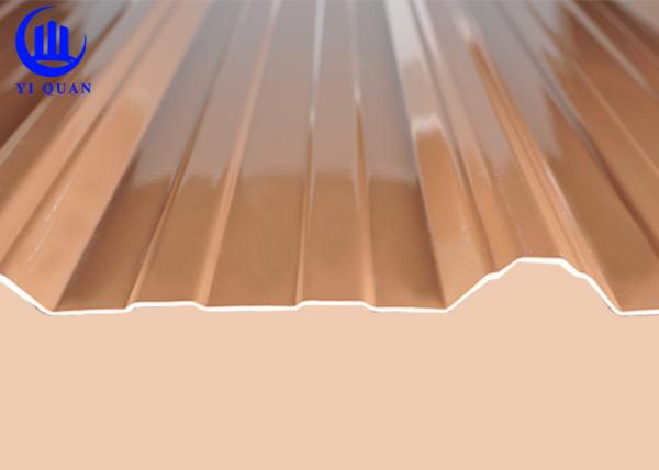 Quality Plastic Roof Tiles PMMA Coated 3 layer UPVC Corrugated Roofing Sheets for sale
