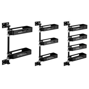 China Adjustable Wall Spice Rack Organizer 304 Stainless Steel Material wholesale