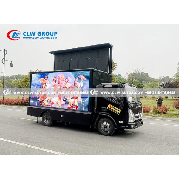 Foton Aumark Euro III Outdoor Mobile LED Advertising Billboard Truck with Performance Stage