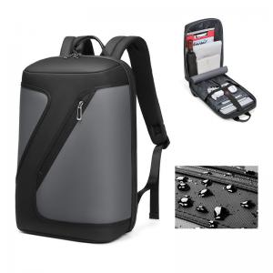 China Polyester Black Anti Theft Waterproof Travel Laptop Backpack 20Litre wholesale