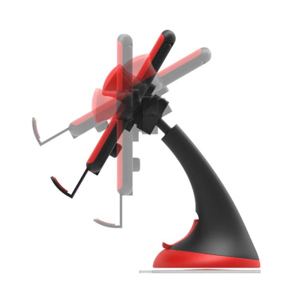 15W Car Mount Qi Wireless Charger Fast Charge Adjustable Car Mount Phone Charger