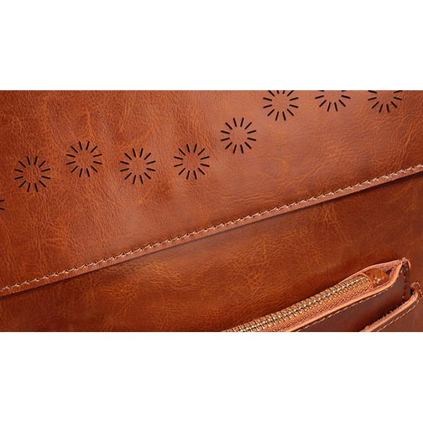 Fashion Oil Wax Leather Womens Backpack Bags , Ladies Multifunctional Shoulder Bag