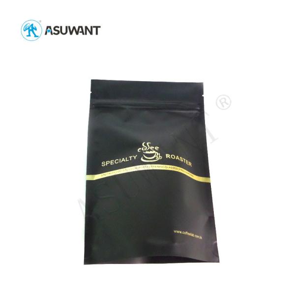 Biodegradable Coffee Tea Bags Flat Bottom Side Gusset Coffee Bean / Tea Packaging