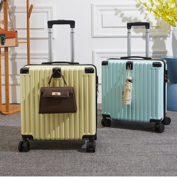 210D Polyester Lining Carry-On Waterproof Anti-scratch Travel Suitcase with Multi-functional Design and Cup Holder