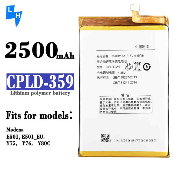 White Real Capacity E501 Y75 Y76 Y80C Mobile Phone Battery for Coolpad Modena CPLD-359