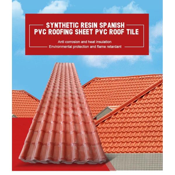 Fire and Water Resistance ASA Resin Roof Tile with Color Lasting 15 Years