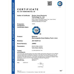 Zhuhai Jinwo Electronic Technology Co., Ltd. Certifications