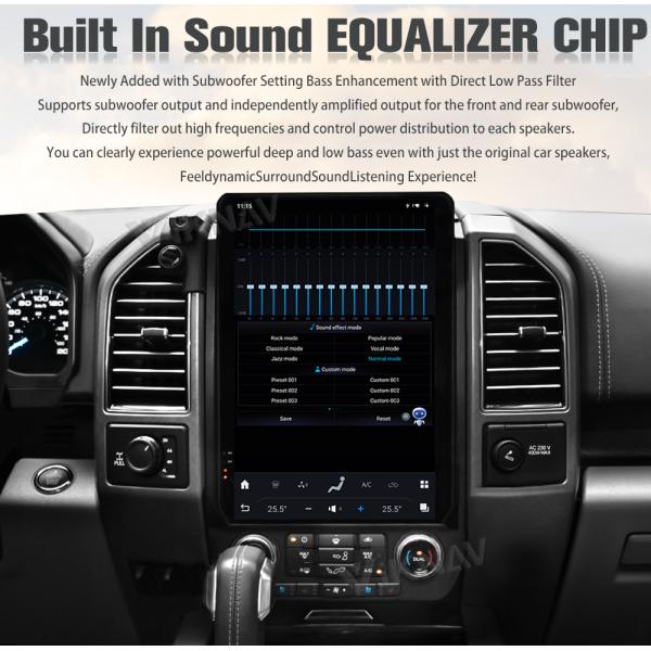 Android Auto Head Unit For Ford Raptor F150 F250 / F350 / F450 2015-2020 Touch Screen 14.5 Inch GPS Navigation Carplay