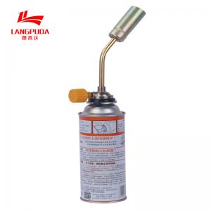 China Outdoor Camping Butane Gas Torch Gun Manual Ignition Zinc Alloy on sale