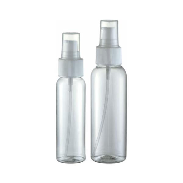 120ml 150ml Cosmetic Clear PET Plastic Bottle with Lotion Pump Spray in Custom Color