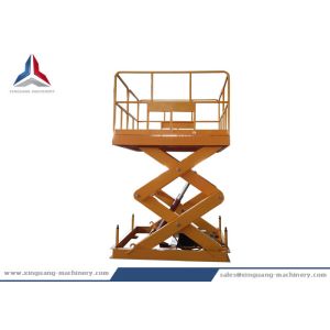 Stationary Hydraulic Scissor Lift Table with 2000kg Load Capacity