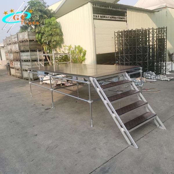 Platform 6061-T6 Aluminum Truss Stage Movable Scaffolding